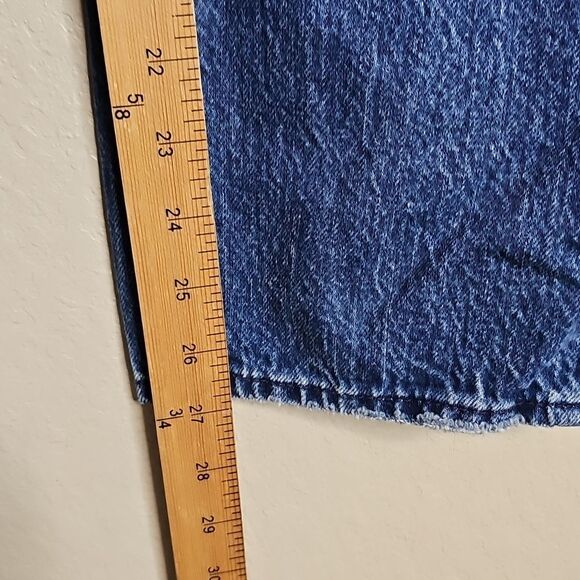 Good American 4/27 Good Vintage Straight Ripped Blue Distressed Jeans - Picture 8 of 10